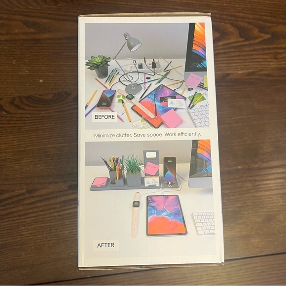 Modular Desktop Organizer
Built-in Dual AC Outlets Dual USB Cell Stand Desk Lamp - Picture 2 of 9